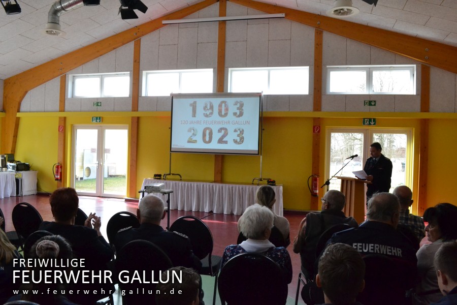 120 Jahre Feuerwehr Gallun - Geburtstagsbrunch